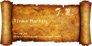 Tinka Martin névjegykártya